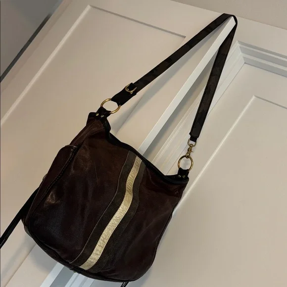 Maya Moon Designs Luxury Custom Leather Bag with Gold Accents - Picture 16 of 17